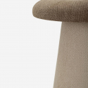 Nordischer Designer-Pouf-Beistelltisch in Pilzform Vipe Soft Geometry