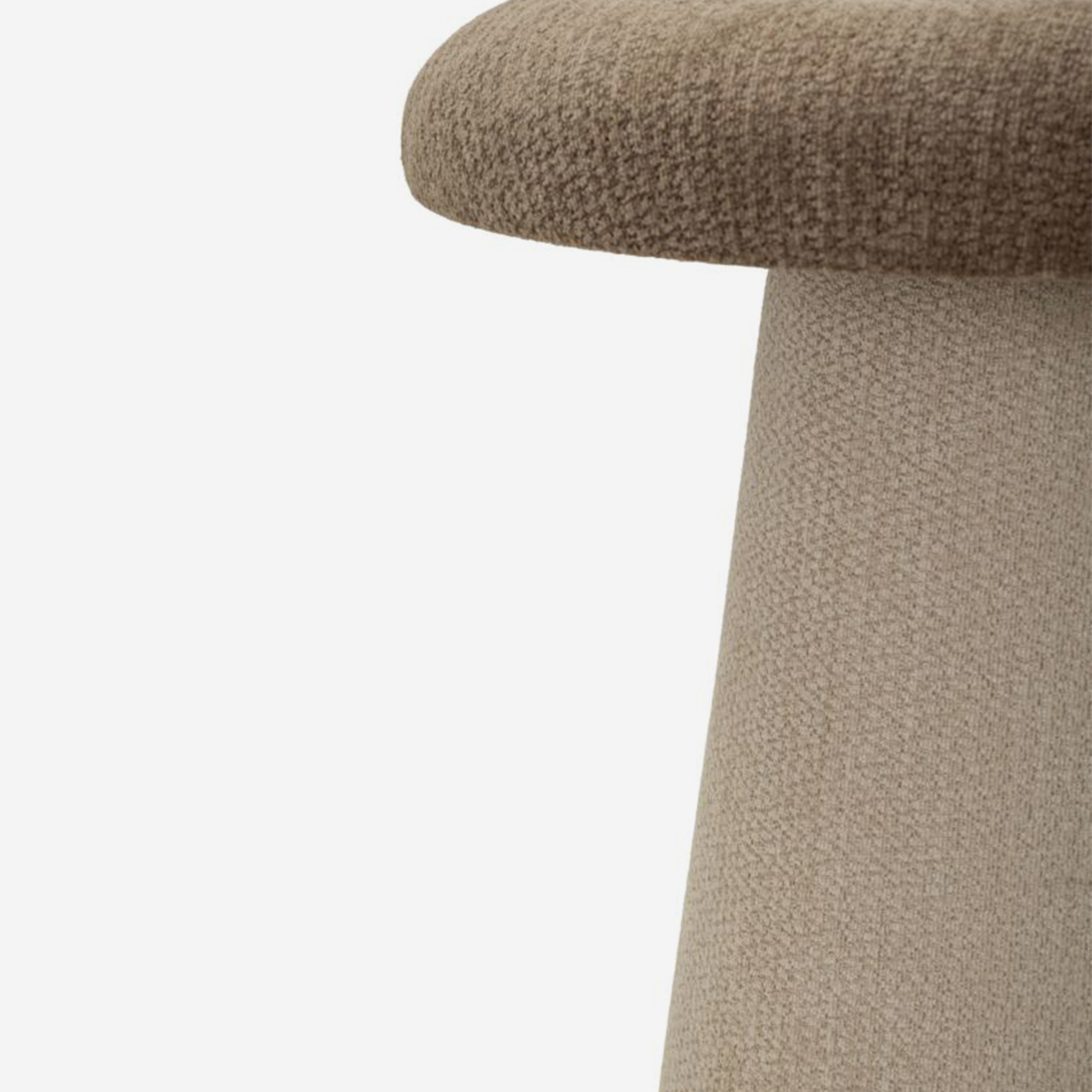 Nordischer Designer-Pouf-Beistelltisch in Pilzform Vipe Soft Geometry