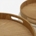2er-Set Sitzhocker mit Stauraum und Tablett für das Wohnzimmer Ankara Nested Elegance