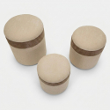 Set de 3 poufs de rangement scandinaves en tissu Ankara Nesting Trio