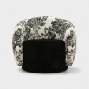 Sillón tapizado de diseño oriental Okinawa Monochrome Haven