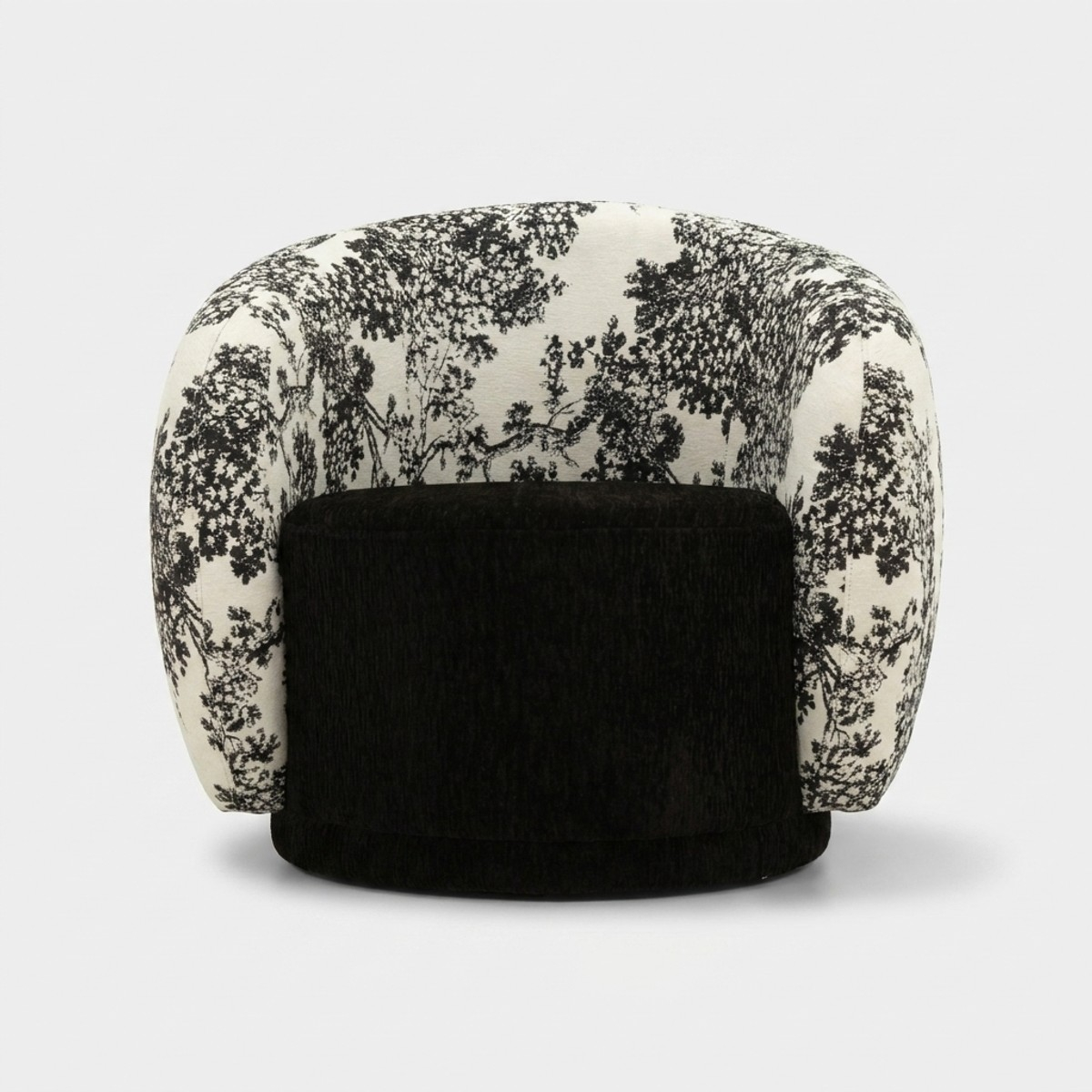 Sillón tapizado de diseño oriental Okinawa Monochrome Haven