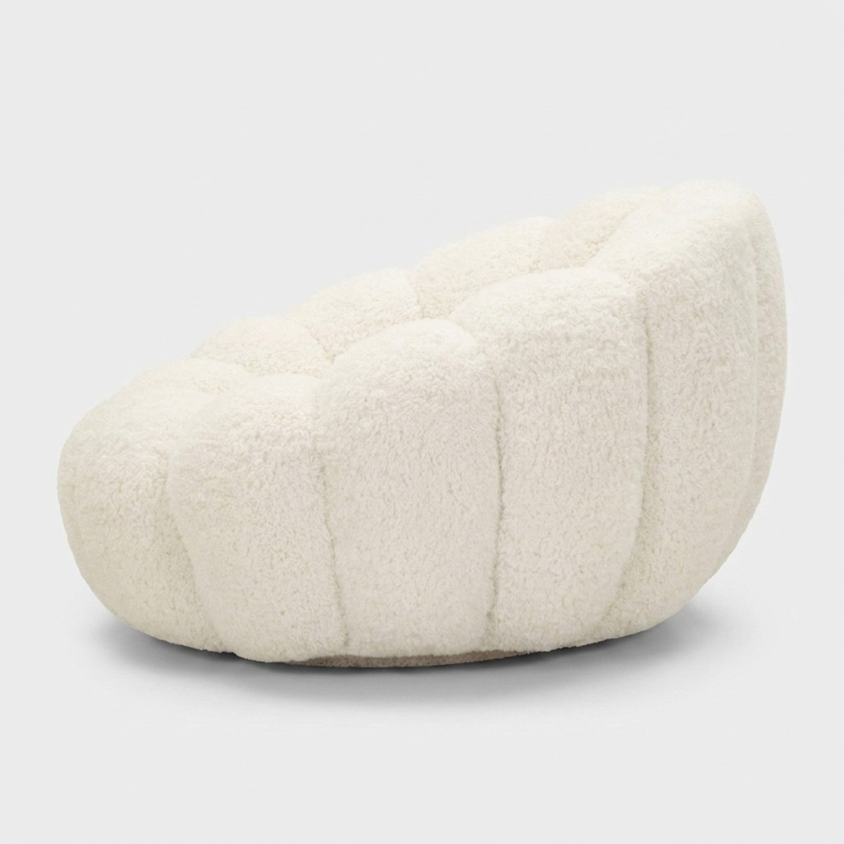 Sillón moderno tapizado para salón Boubble Ivory Embrace