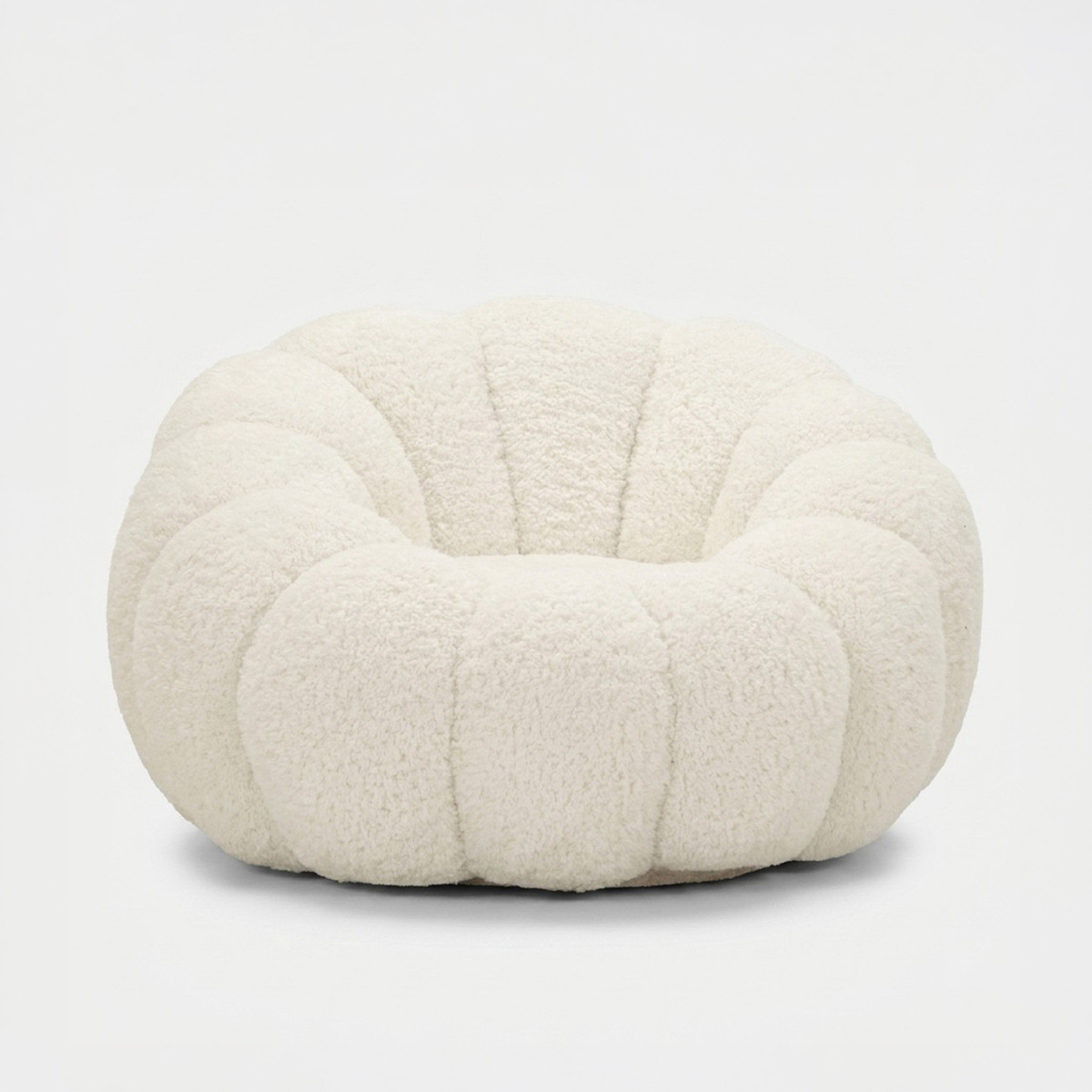 Sillón moderno tapizado para salón Boubble Ivory Embrace