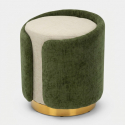 Puf con almacenaje de diseño con base de metal Havana Space Accent