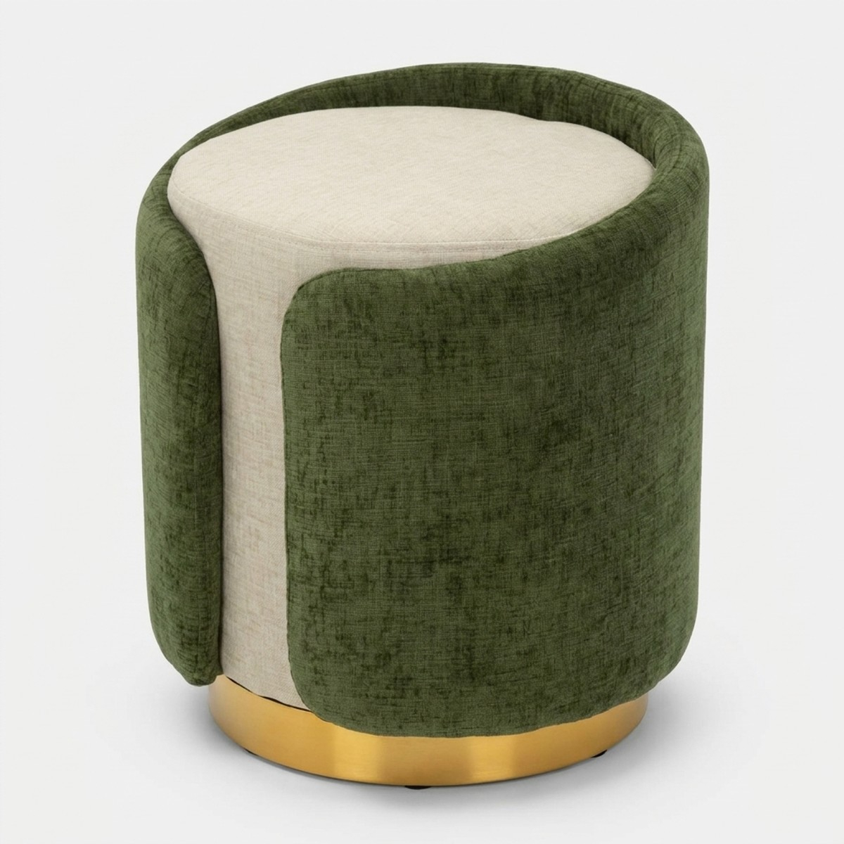 Puf con almacenaje de diseño con base de metal Havana Space Accent