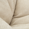 Sillón giratorio tapizado de diseño retro Poise