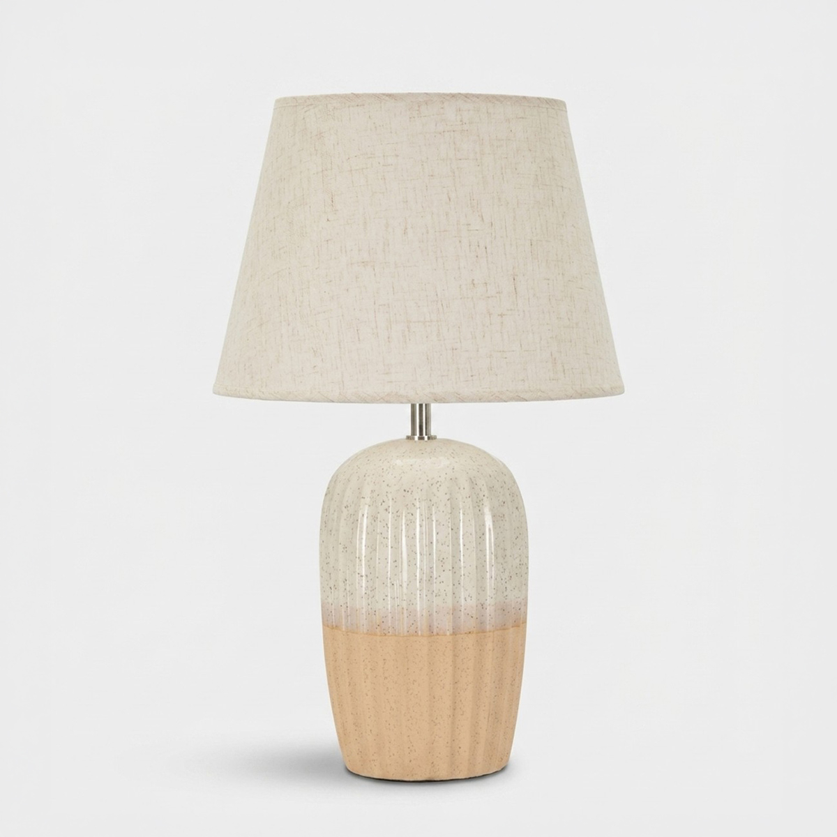 Lampada da tavolo in ceramica Japandi Peach Levels Glow