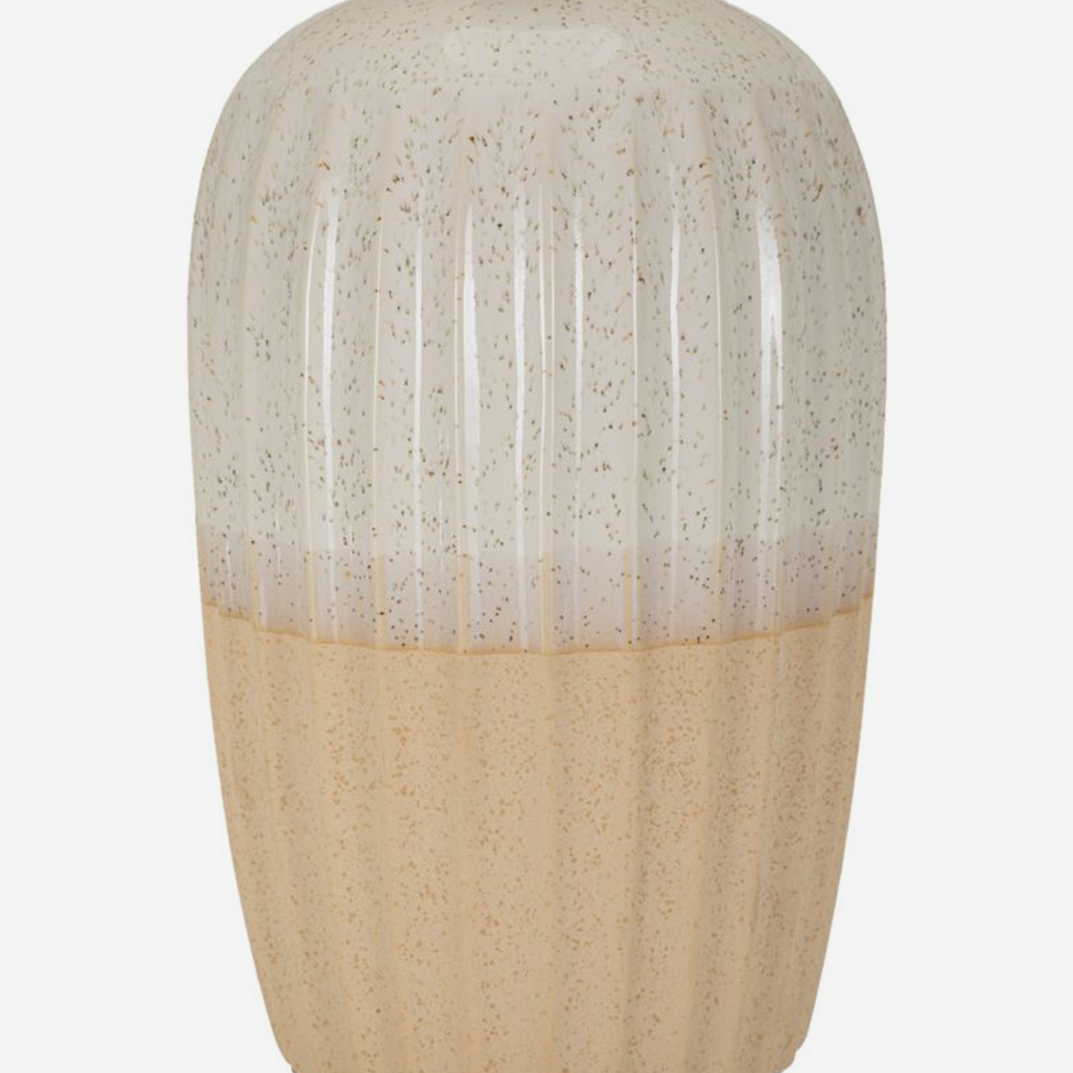 Lampada da tavolo in ceramica e poliestere Tiered Peach Poise