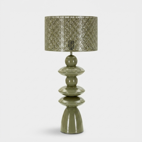 Tischlampe aus perforiertem...