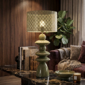 Tischlampe aus perforiertem Metall Seoul Glow