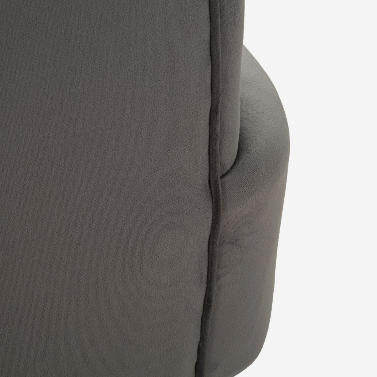 Sillón de terciopelo con cojín y patas de metal Silvery