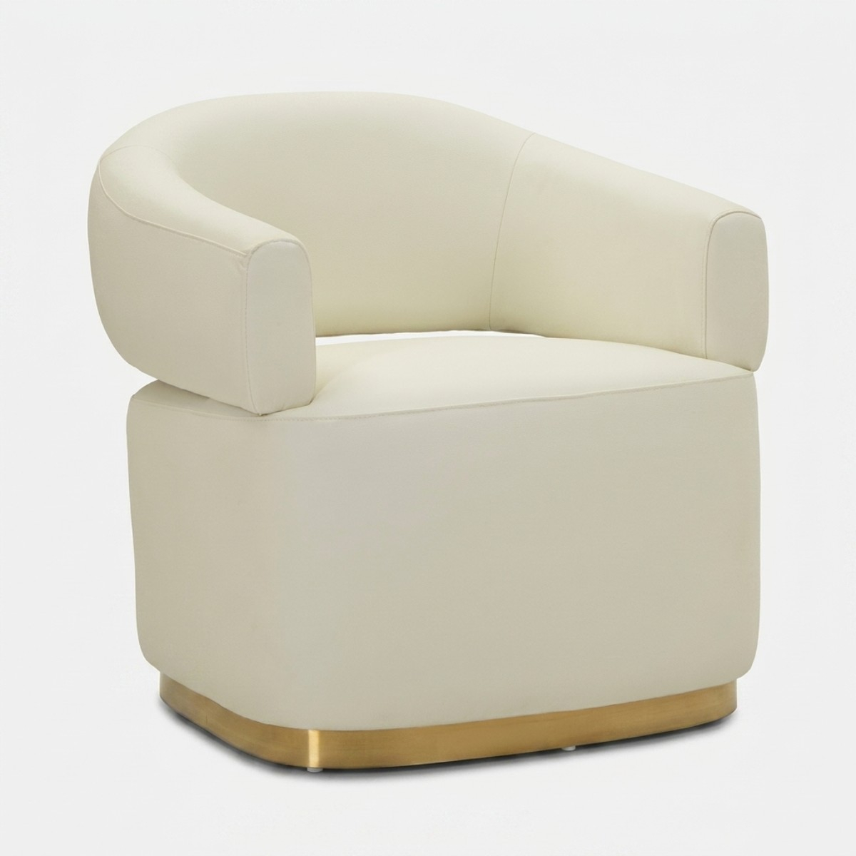 Sillón de diseño tapizado en ecopiel para salón Minsk Plus