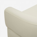 Sillón de diseño tapizado en ecopiel para salón Minsk Plus