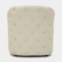 Sillón tapizado con reposapiés de polipiel Zagabria