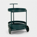 Carrito auxiliar de cocina de metal con ruedas Saturno