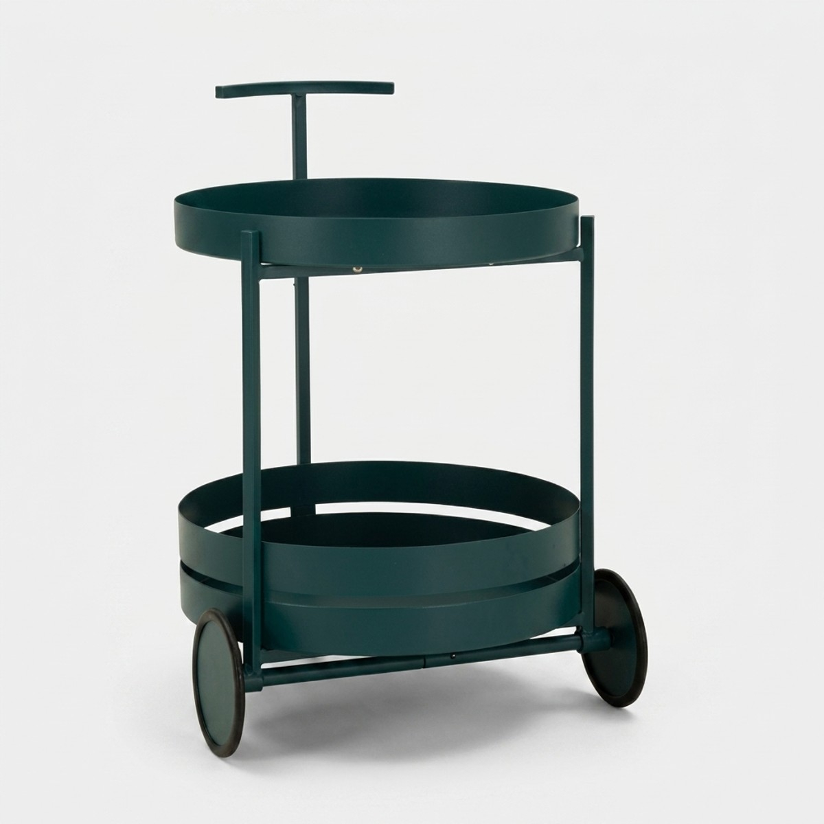 Carrito auxiliar de cocina de metal con ruedas Saturno