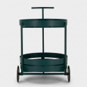 Carrito auxiliar de cocina de metal con ruedas Saturno
