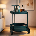 Carrito auxiliar de cocina de metal con ruedas Saturno