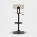 Set de 2 taburetes de bar giratorios acolchados regulables Light