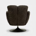 Sillón giratorio retro tapizado para salón Monaco Poise