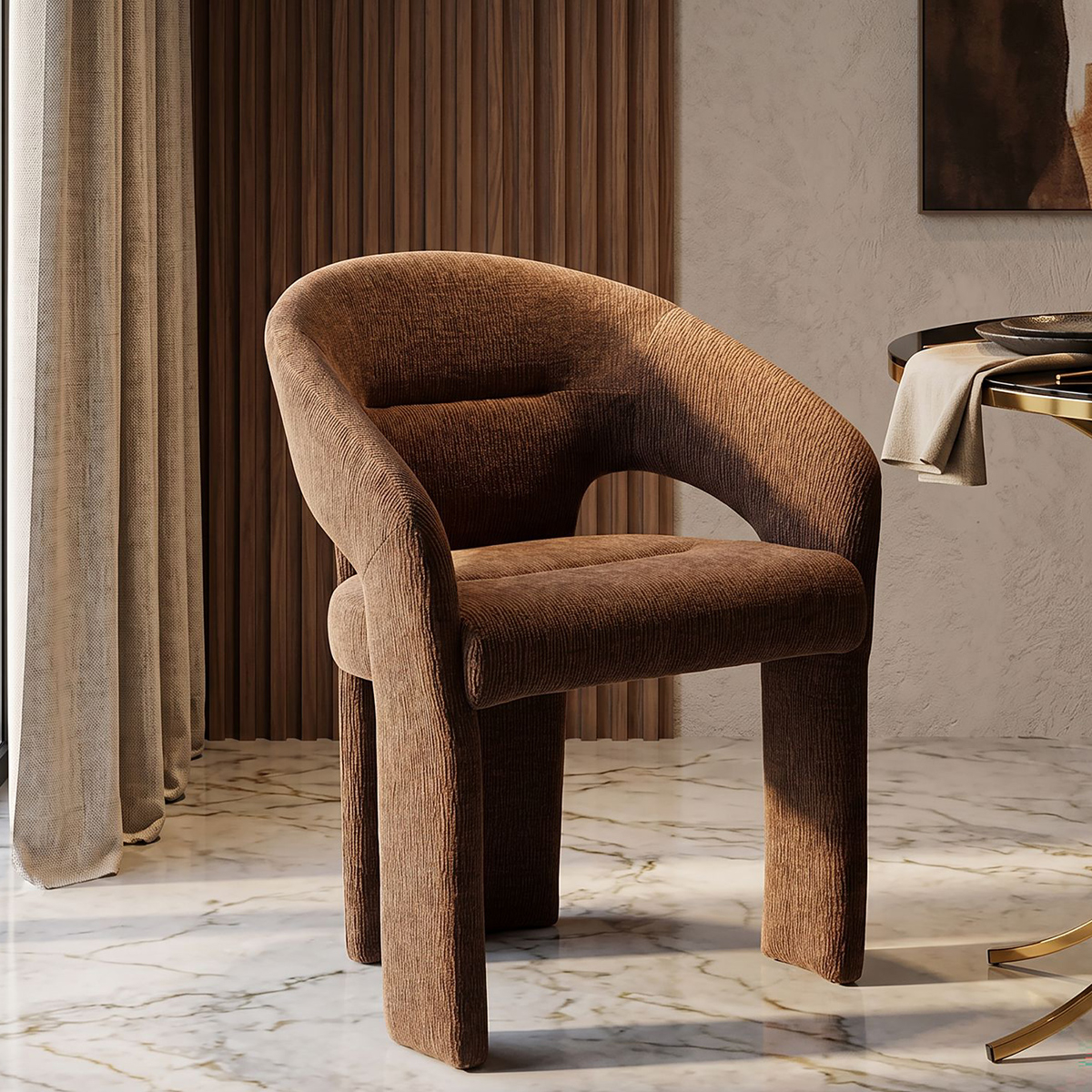 Sillón moderno tapizado con reposabrazos Dubai Poise