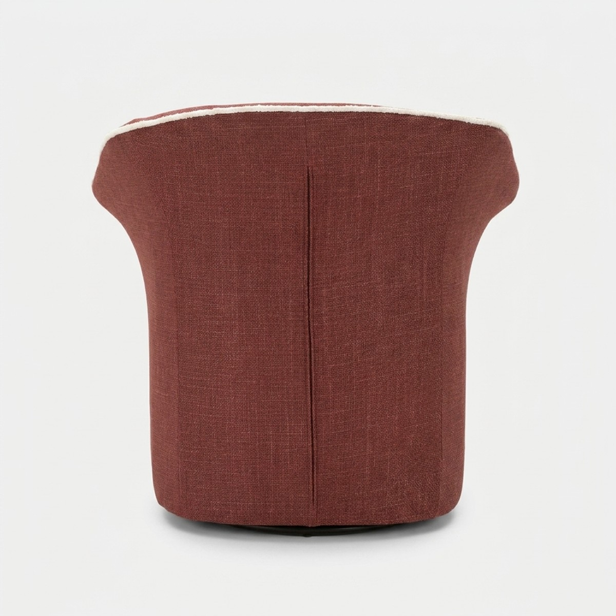 Sillón giratorio tapizado en tela Siena