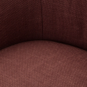 Sillón giratorio tapizado en tela Siena