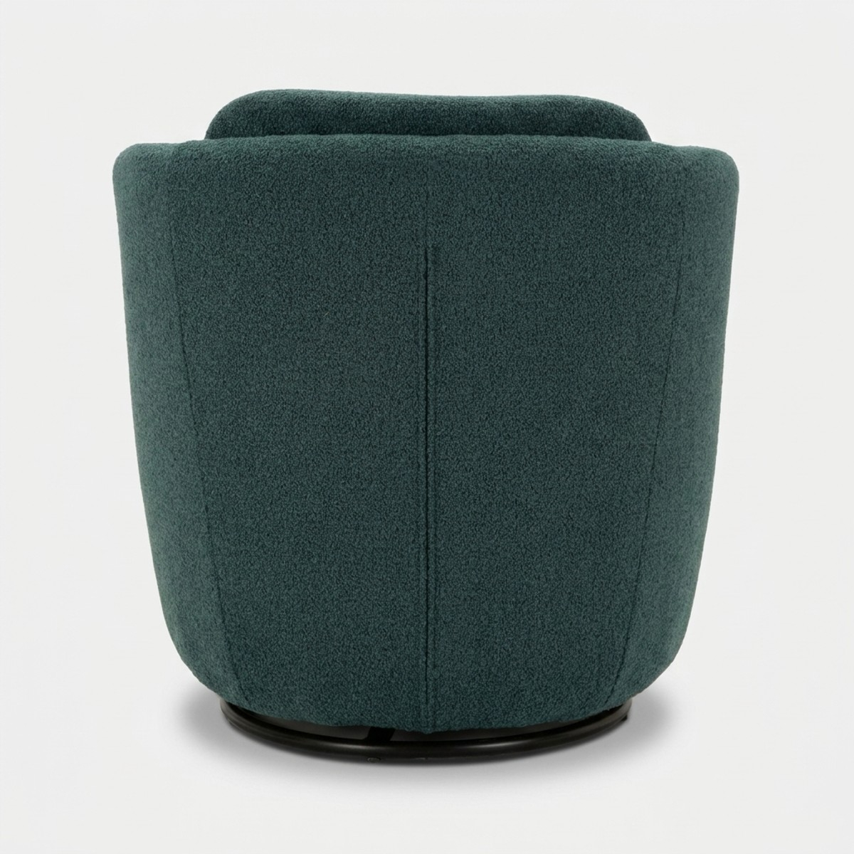 Sillón giratorio tapizado en tela Torino
