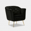 Sillón tapizado con cojín para salón Budapest
