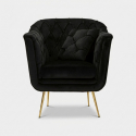 Sillón tapizado con cojín para salón Budapest