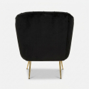 Sillón tapizado con cojín para salón Budapest