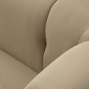 Sillón tapizado en terciopelo con cojín Alma