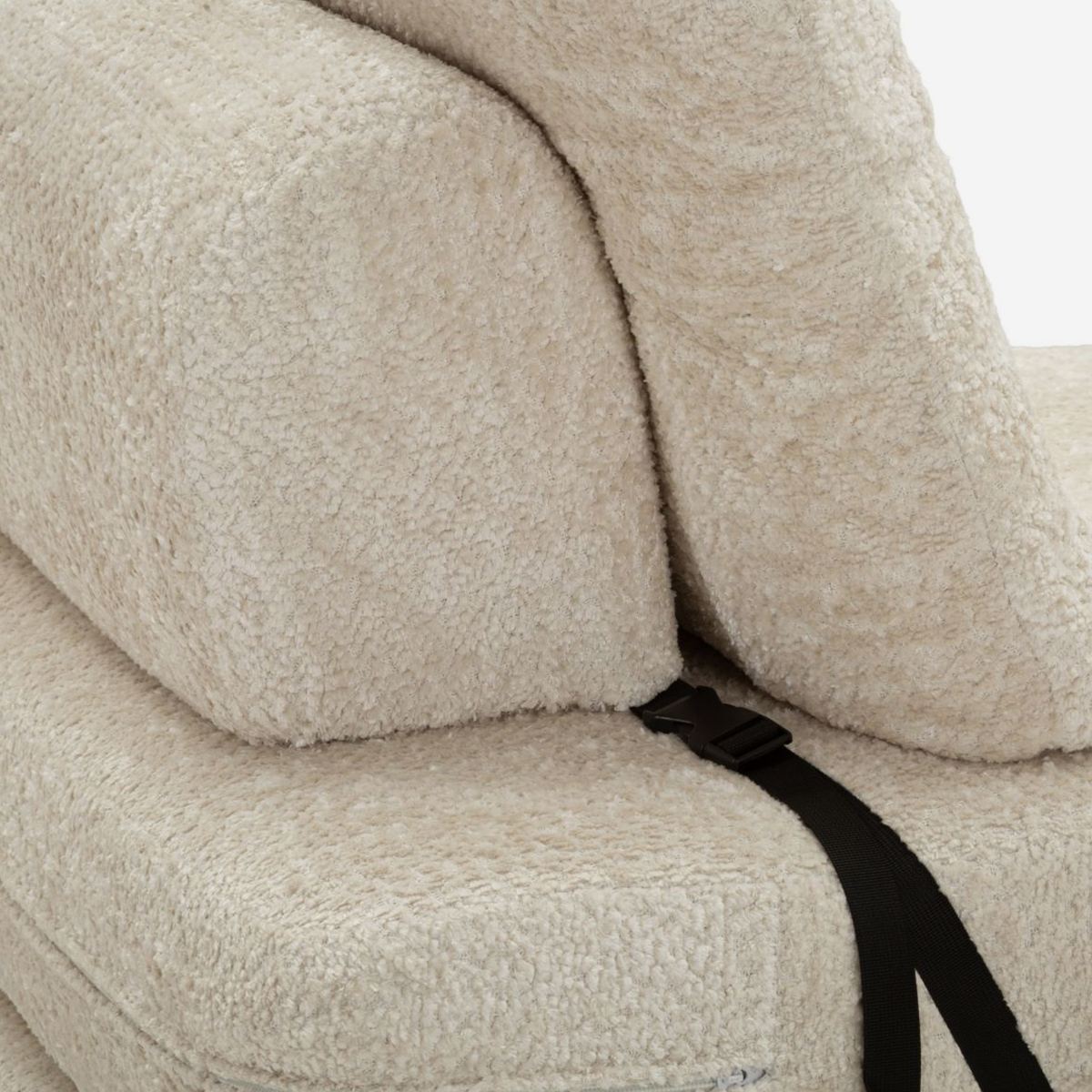 Fauteuil-lit 1 place gain de place en bouclette Faster