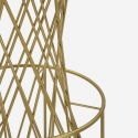 Runder Bartisch aus Eisen und Glas Tower New