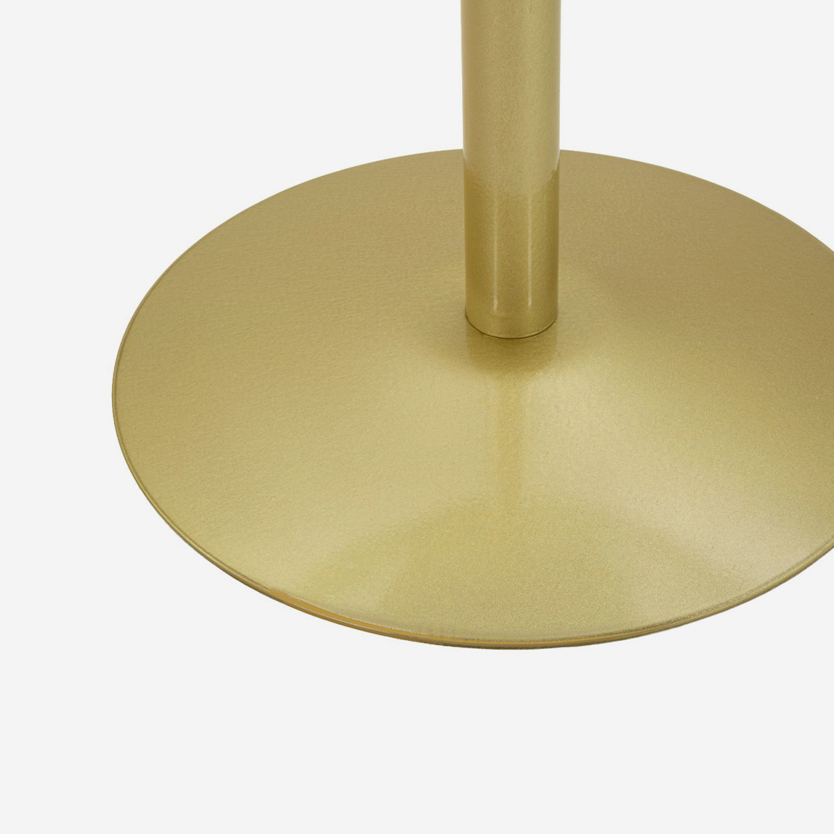 Runder Bartisch aus Metall und Kunstmarmor Simply