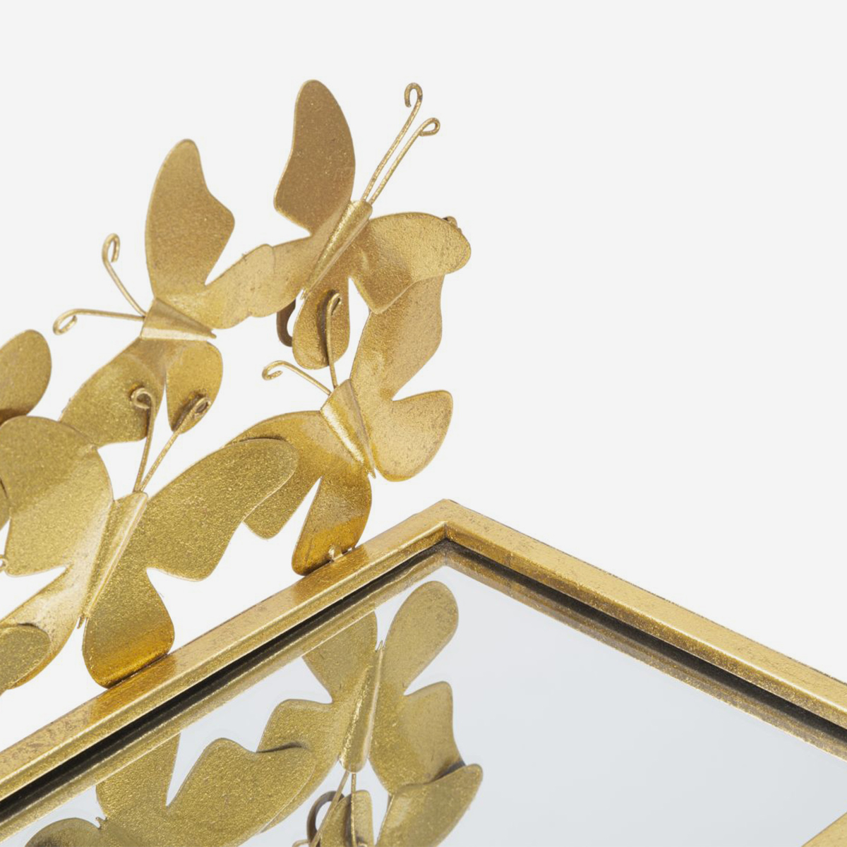 Pareja de estantes de pared con espejo Butterflies