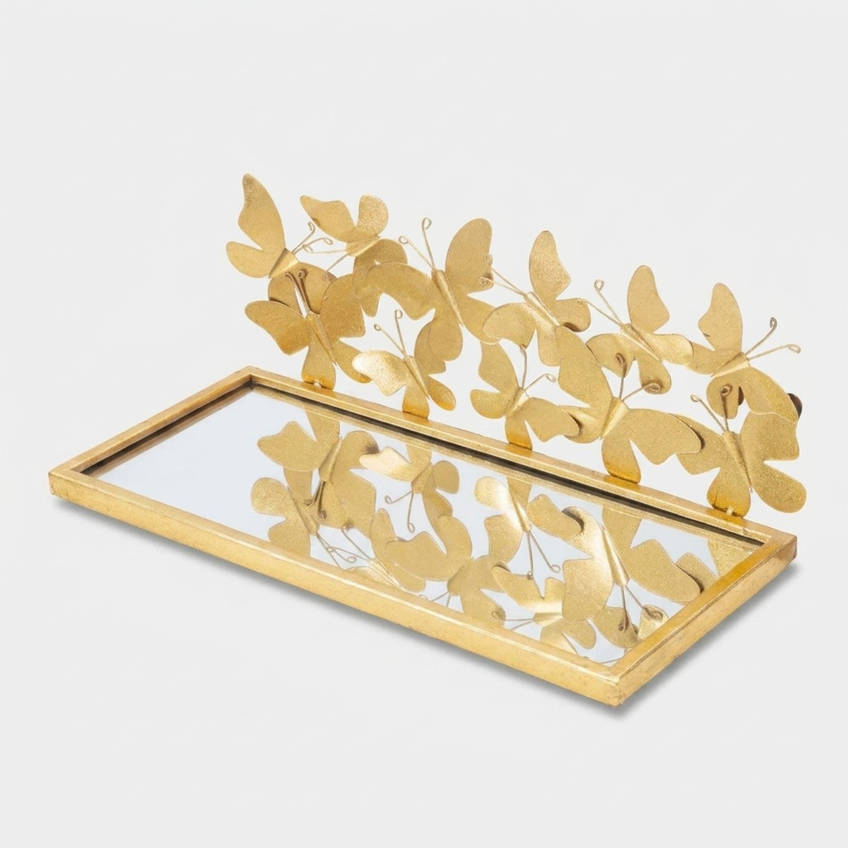 Pareja de estantes de pared con espejo Butterflies