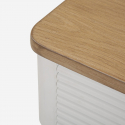 Mesita de noche de madera con cajón para dormitorio Matera