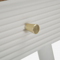 Mesita de noche de madera con cajón para dormitorio Matera