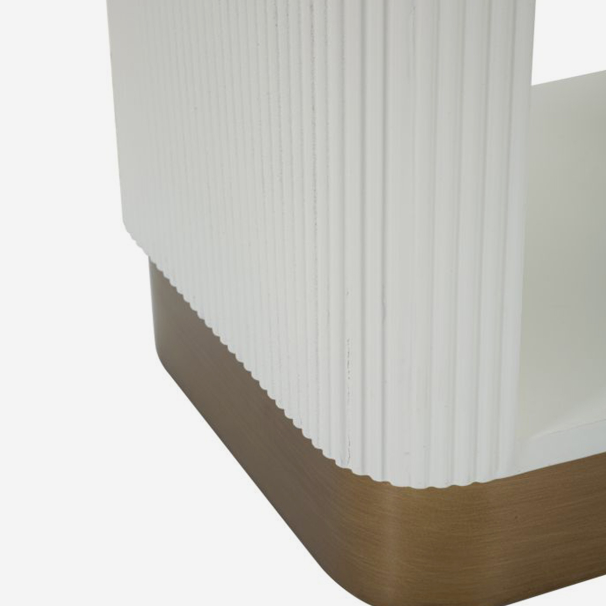 Table de chevet Tolosa avec tiroir et niche en bois et métal