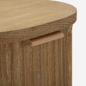Mesita de noche de madera con 2 cajones para dormitorio Goteborg
