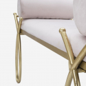 Banco tapizado de terciopelo con cojines decorativos Ribbon
