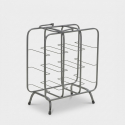 Freistehender Weinflaschenhalter aus Metall für 9 Flaschen Rack