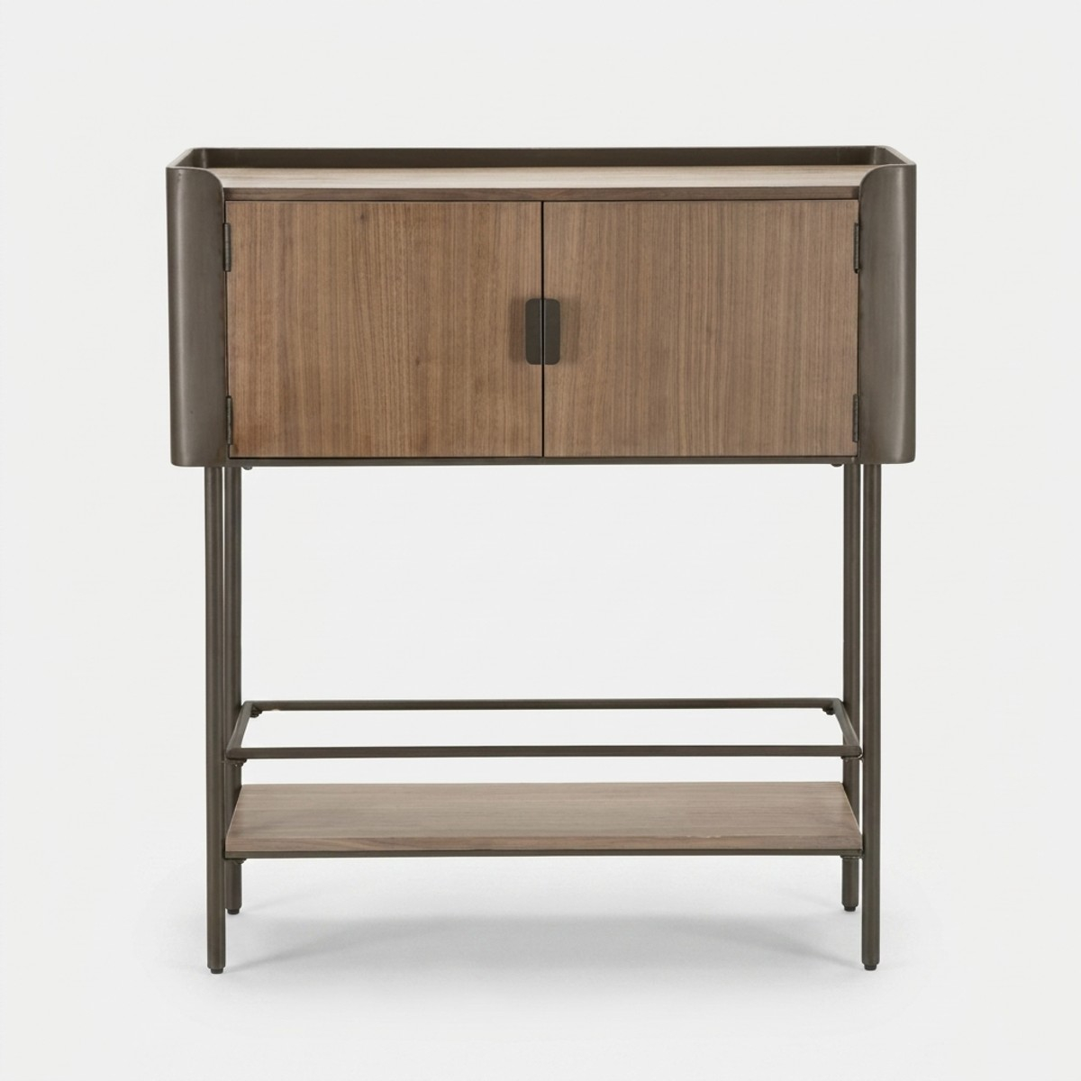 Credenza mobiletto in legno e metallo 100x42x110 cm Toronto