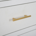 Hohe Anrichte mit 2 Türen und Schublade aus MDF und Metall Venus