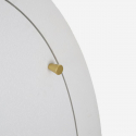 Hohe Anrichte mit 2 Türen und Schublade aus MDF und Metall Venus
