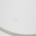 Miroir mural LED ovale 60x80 cm Simple Ovale