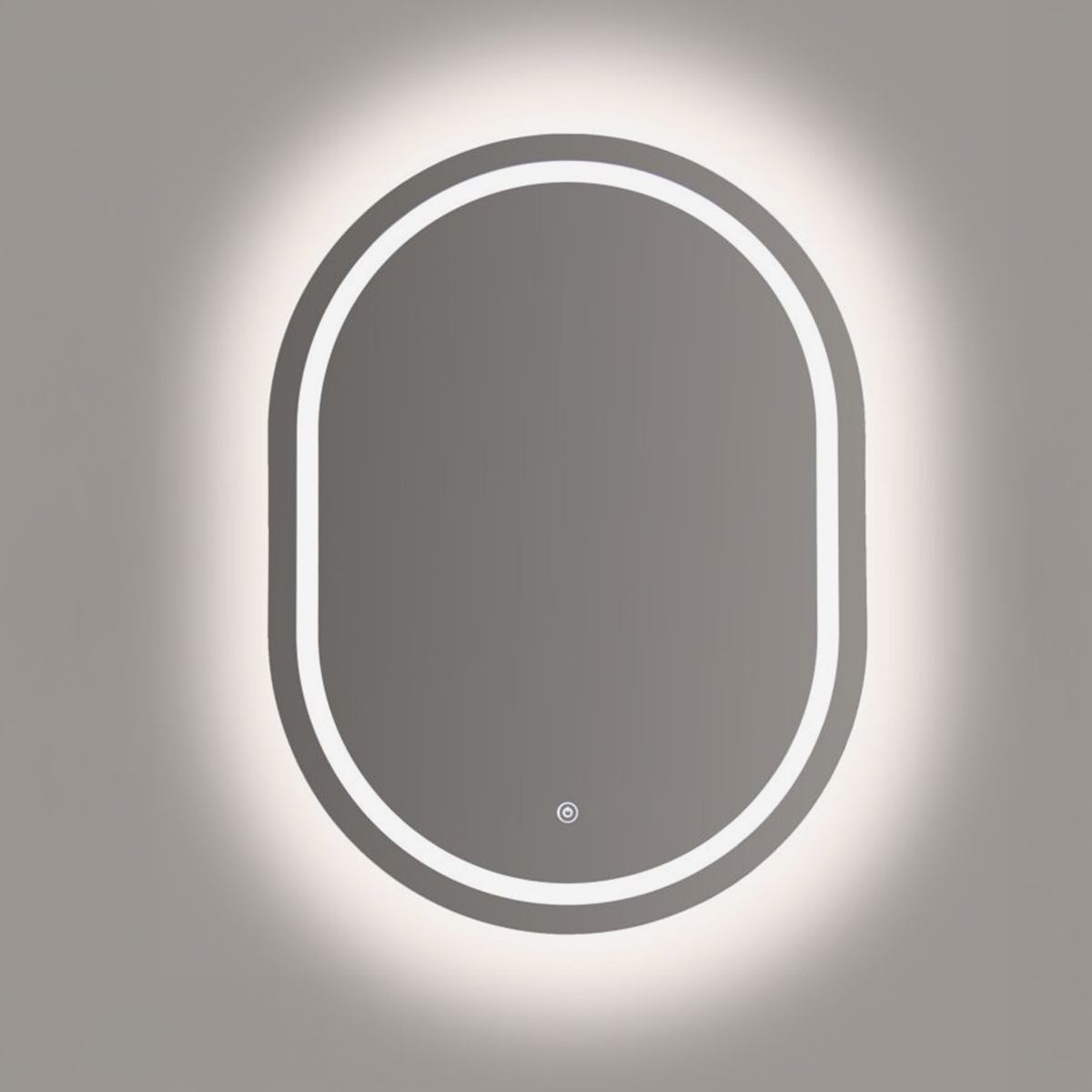 Miroir mural LED ovale 60x80 cm Simple Ovale