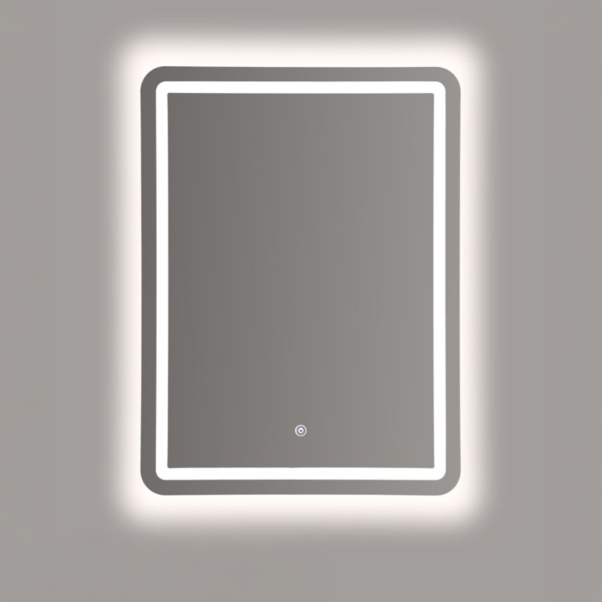 Miroir mural LED rectangulaire 60x80 cm Simple rectangulaire